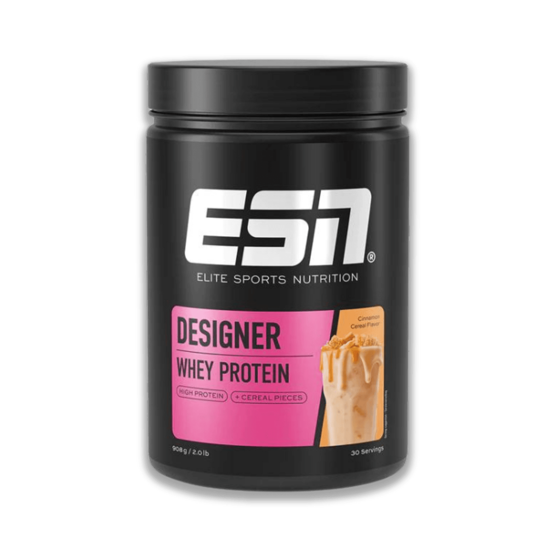 ESN Designer Whey Protein, Chocolate Con Leche, 908 G, Proteína De